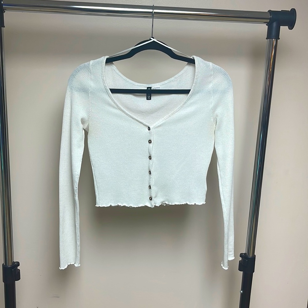 Long sleeve button up cardigan